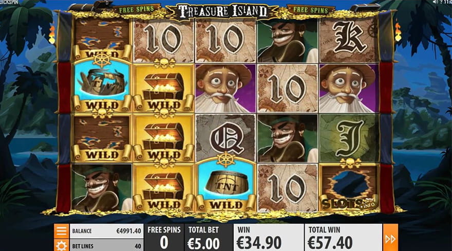 Top 10 Pirate Slots Treasure Island